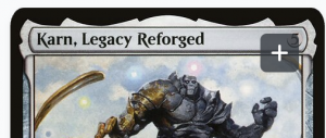 image showing the plus sign after hovering over a card on desktop